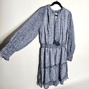 Beautiful fully lined boho dress with tassels